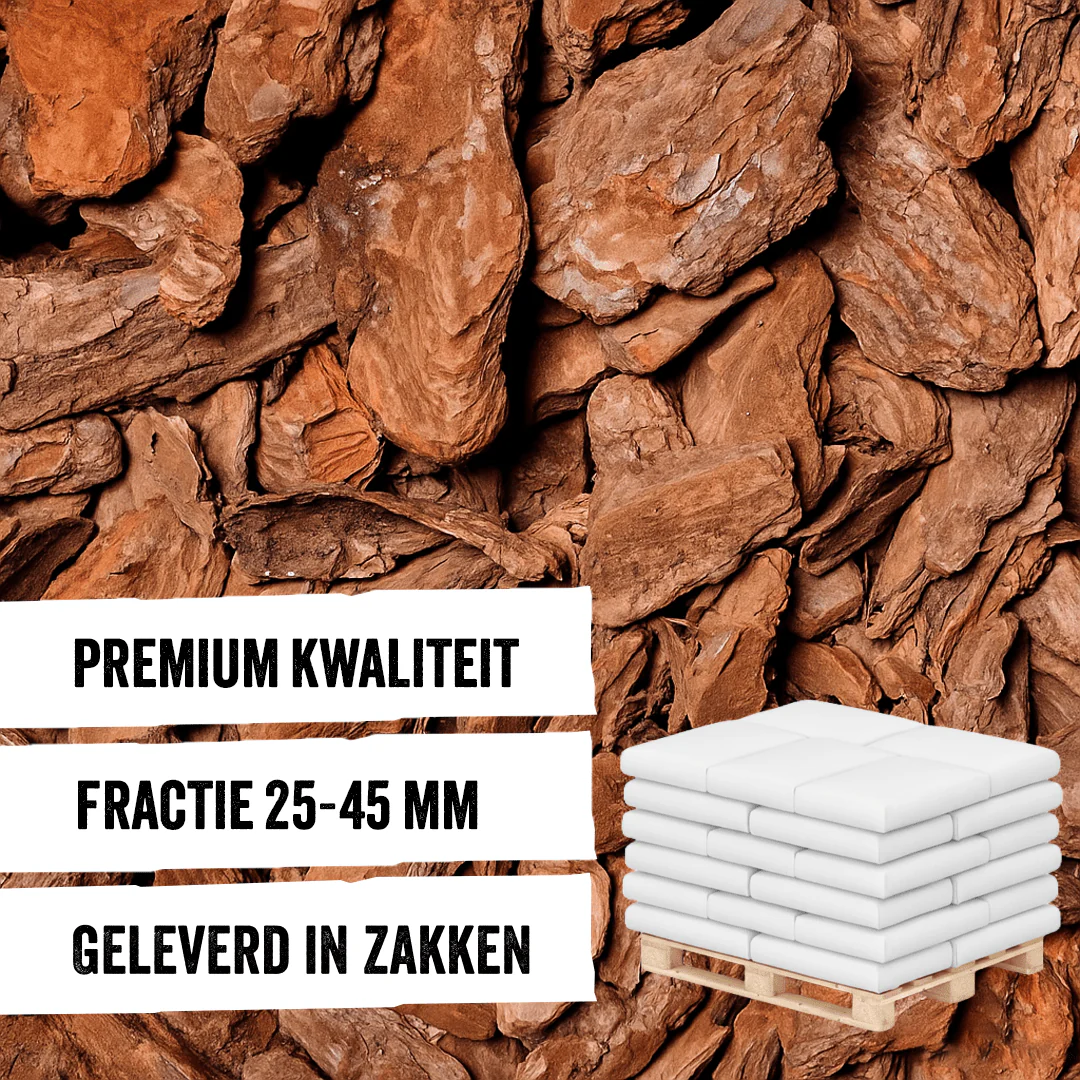 Boomschors op pallet